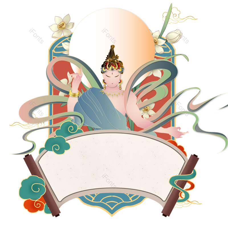 边框图片,复古元素,乐器PNG,中式边框免抠素材